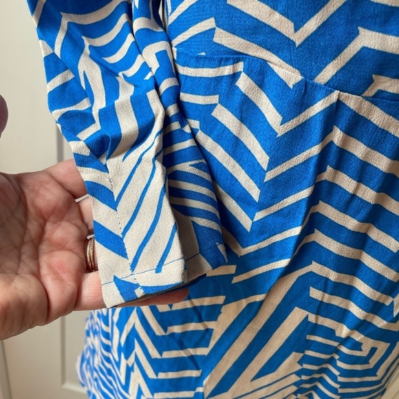 Anna Kay Geometric Print Flounce Hem Minna Dress - Picture 4 of 13